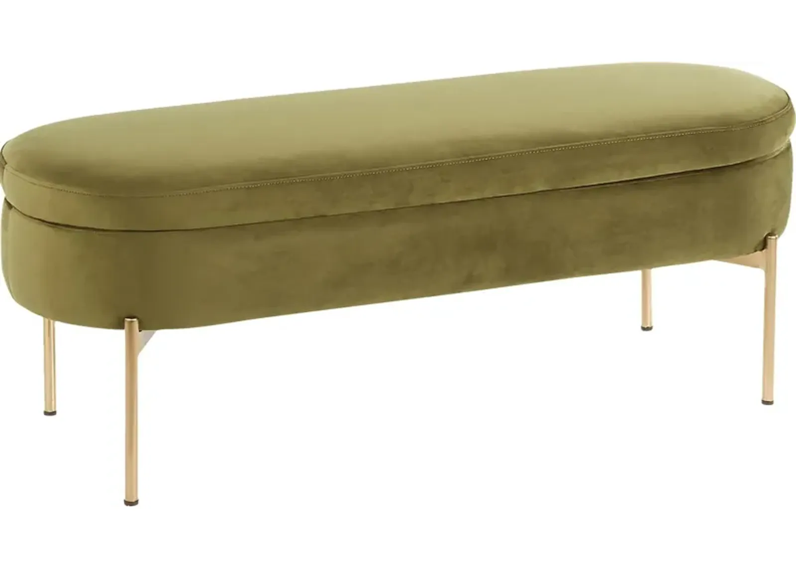 Chardan Green Storage Bench