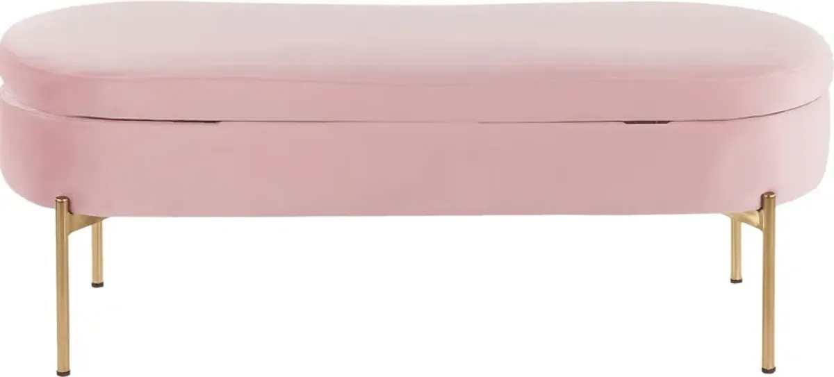 Chardan Blush Storage Bench