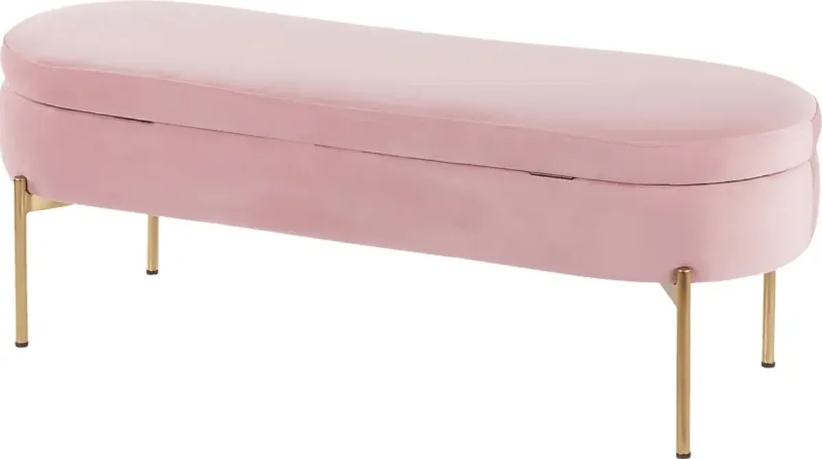 Chardan Blush Storage Bench