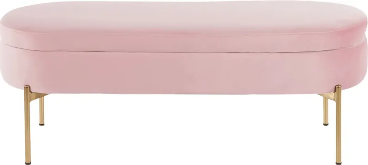 Chardan Blush Storage Bench