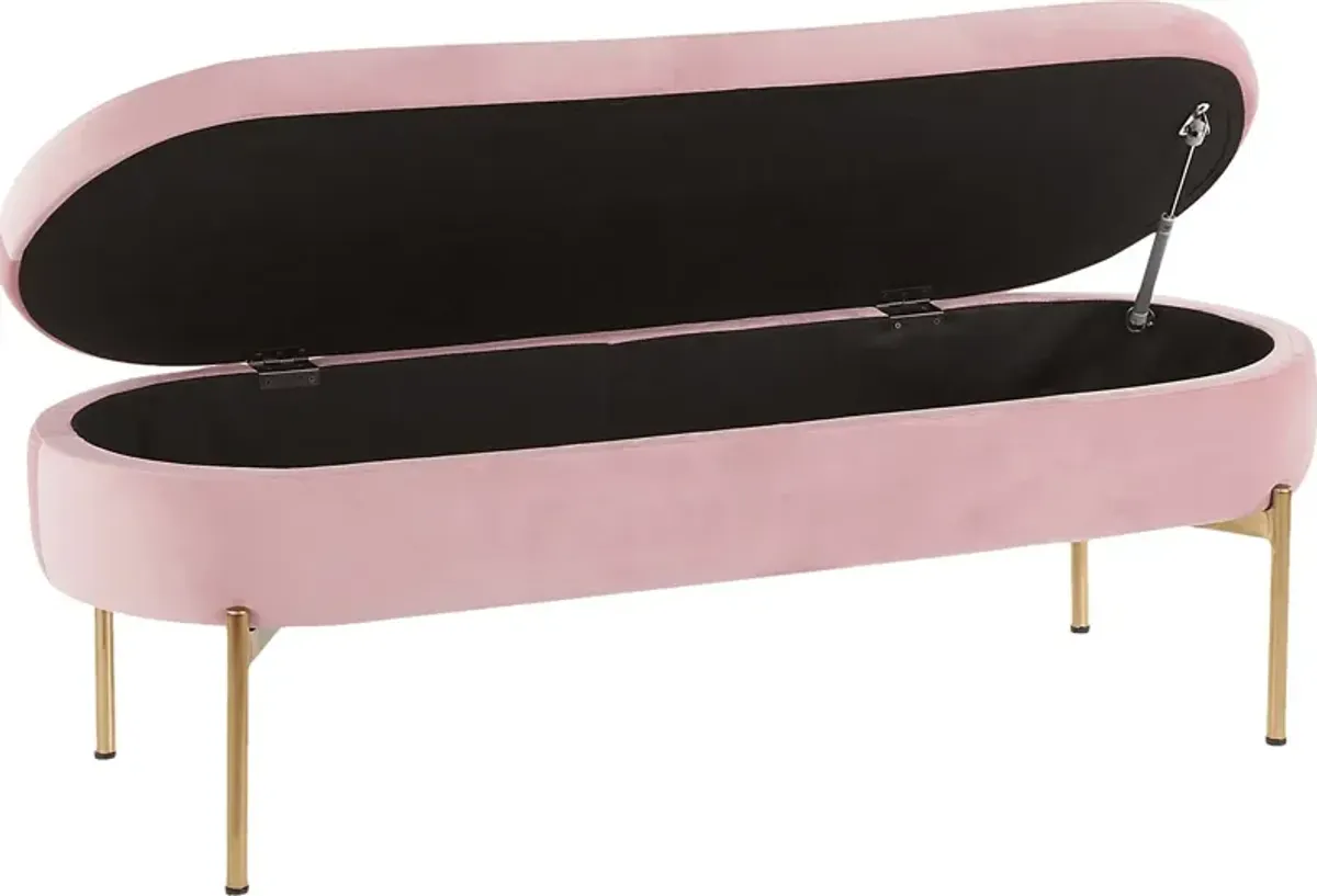 Chardan Blush Storage Bench