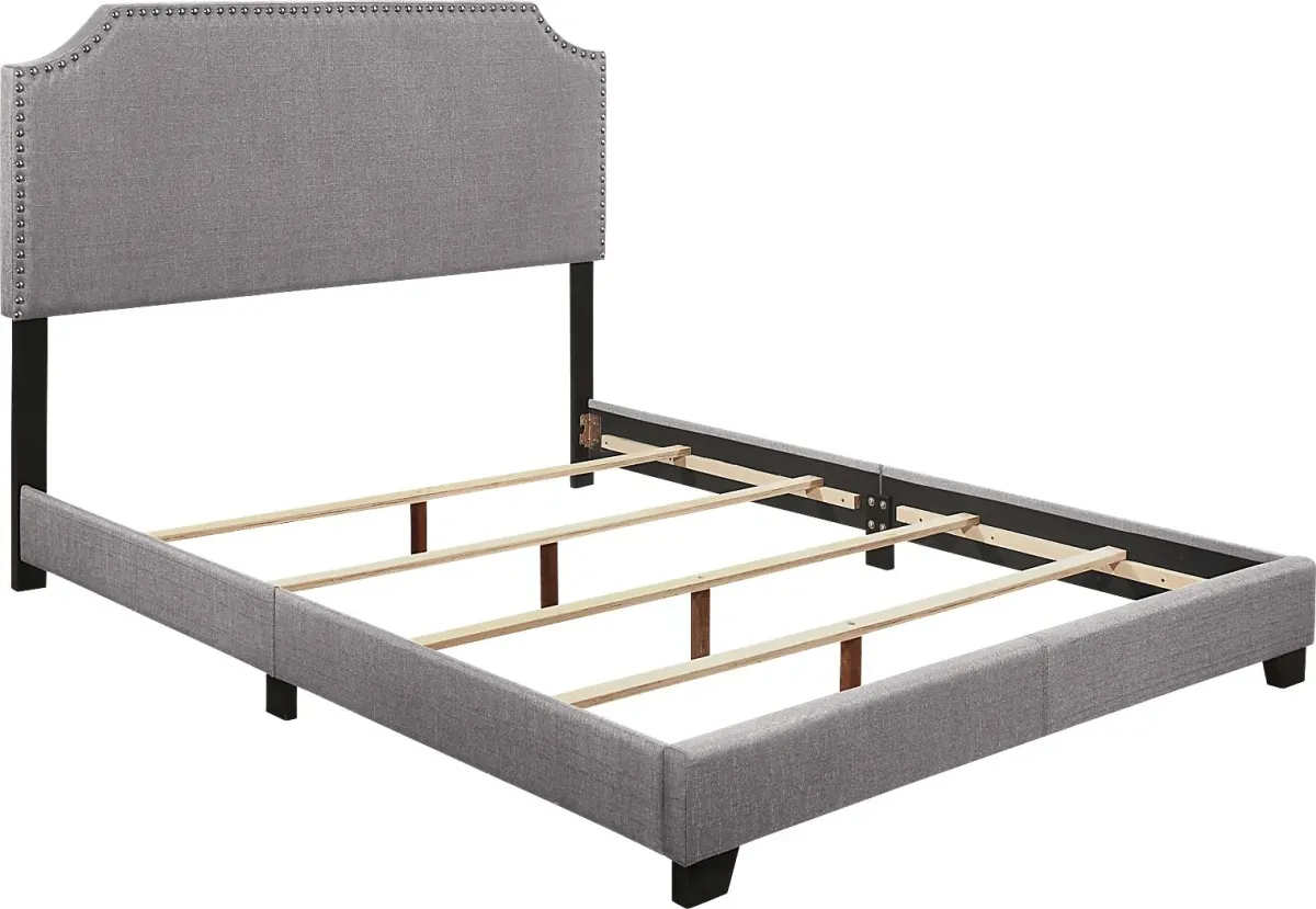 Carshalton Gray King Upholstered Bed