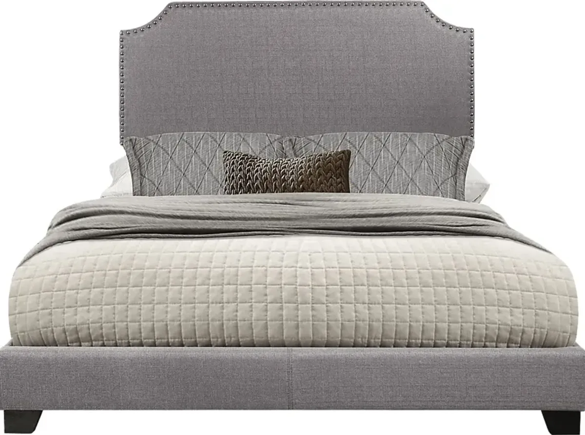 Carshalton Gray King Upholstered Bed