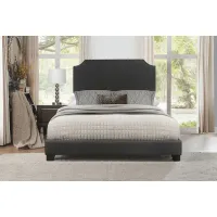 Carshalton Dark Gray King Upholstered Bed