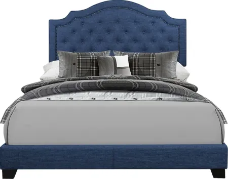 Bowerton Blue King Upholstered Bed