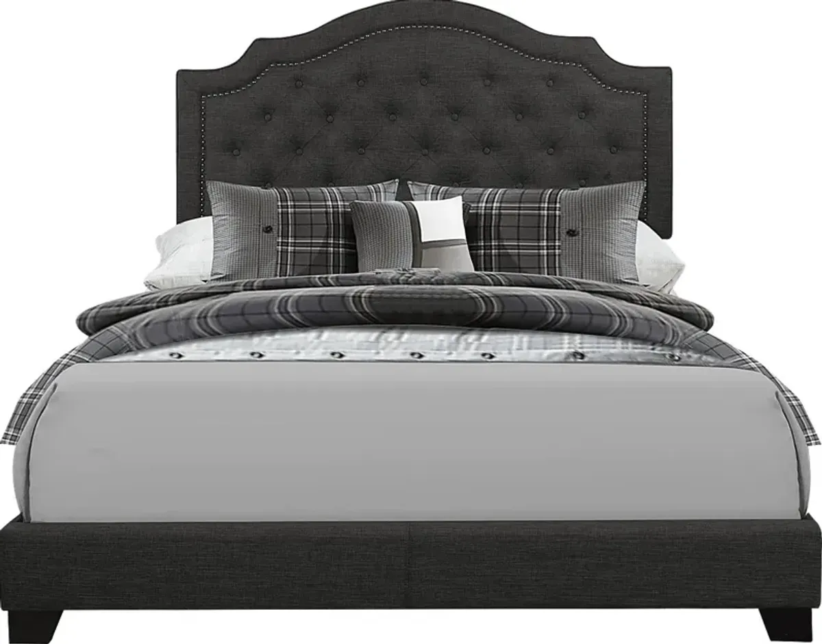 Bowerton Dark Gray King Upholstered Bed