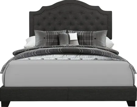 Bowerton Dark Gray King Upholstered Bed