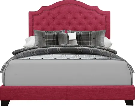 Bowerton Pink King Upholstered Bed