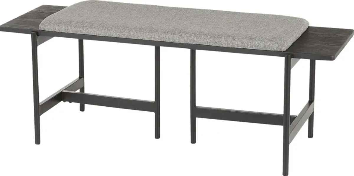 Cambronne Gray Accent Bench