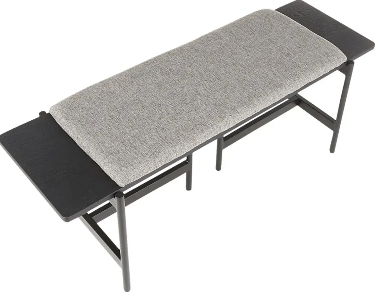 Cambronne Gray Accent Bench