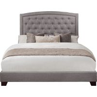 Juneberry Gray King Upholstered Bed