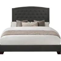 Juneberry Dark Gray King Upholstered Bed