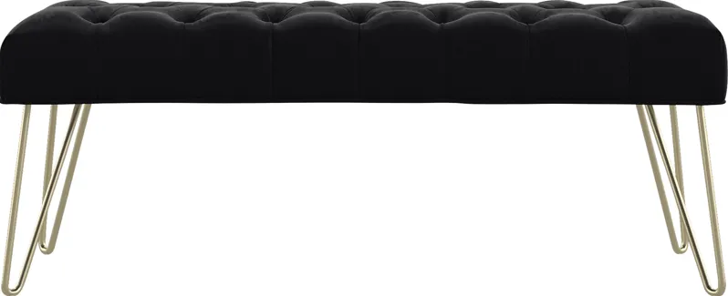 Oleandri Black Accent Bench