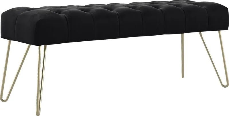 Oleandri Black Accent Bench