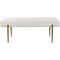 Bretdale White Accent Bench