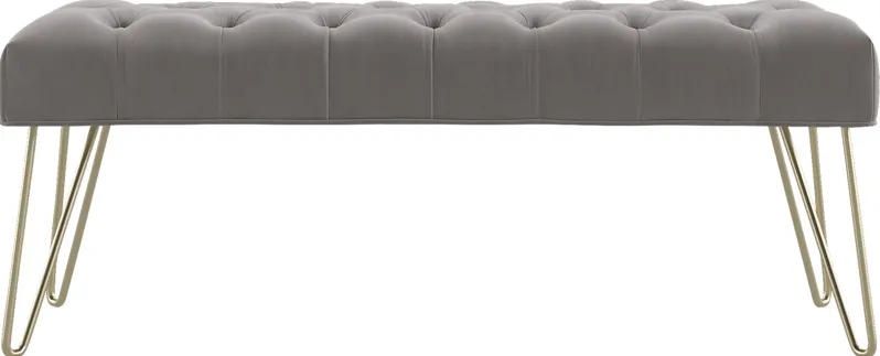 Oleandri Gray Accent Bench