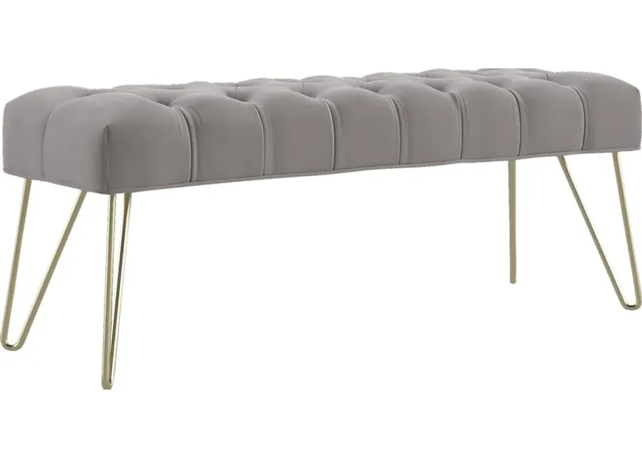 Oleandri Gray Accent Bench