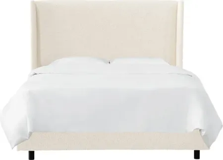 Quinella White King Bed