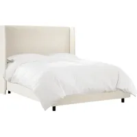 Quinella White King Bed