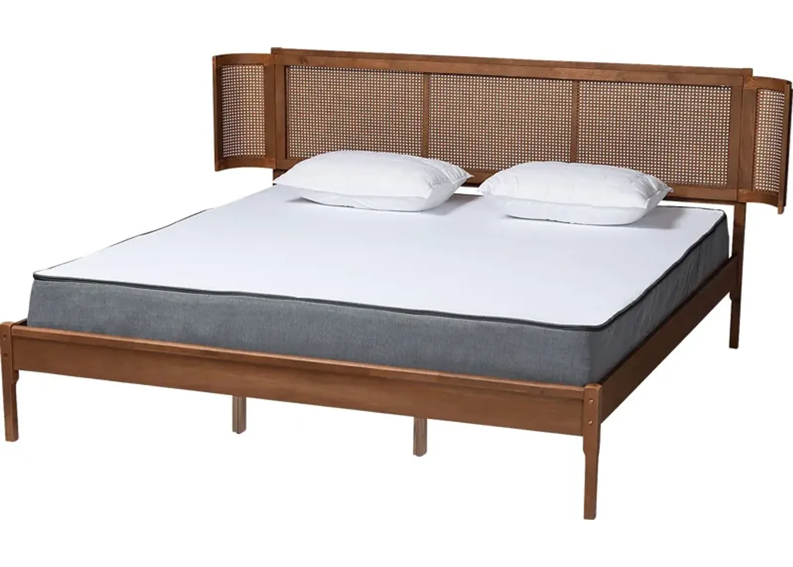 Mayme Brown King Platform Bed