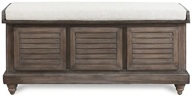 Fourwood Brown Storage Bench