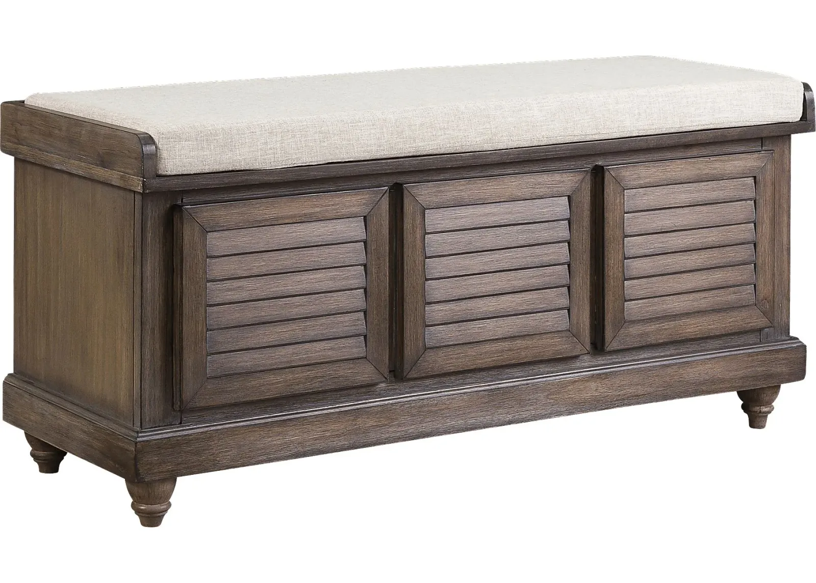 Fourwood Brown Storage Bench