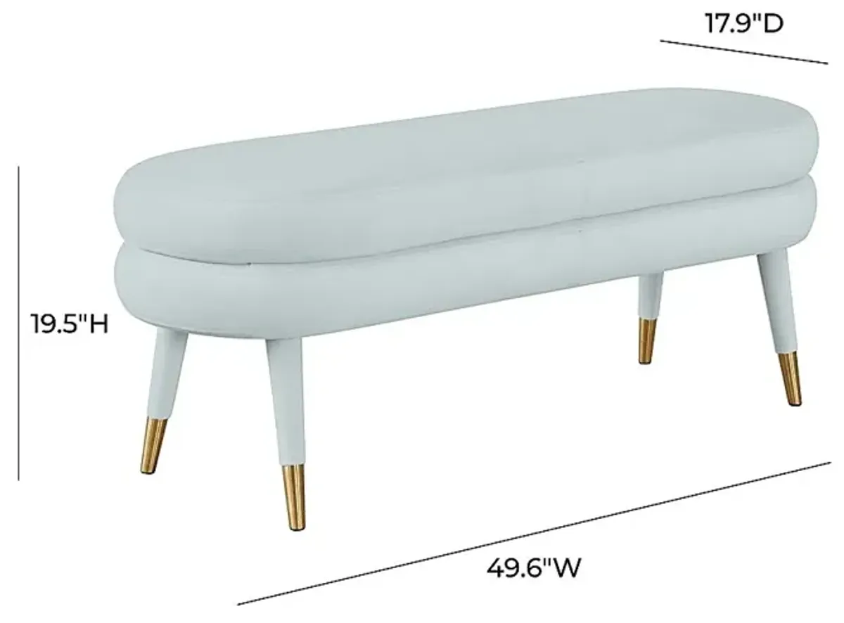 Bellfort Seafoam Accent Bench