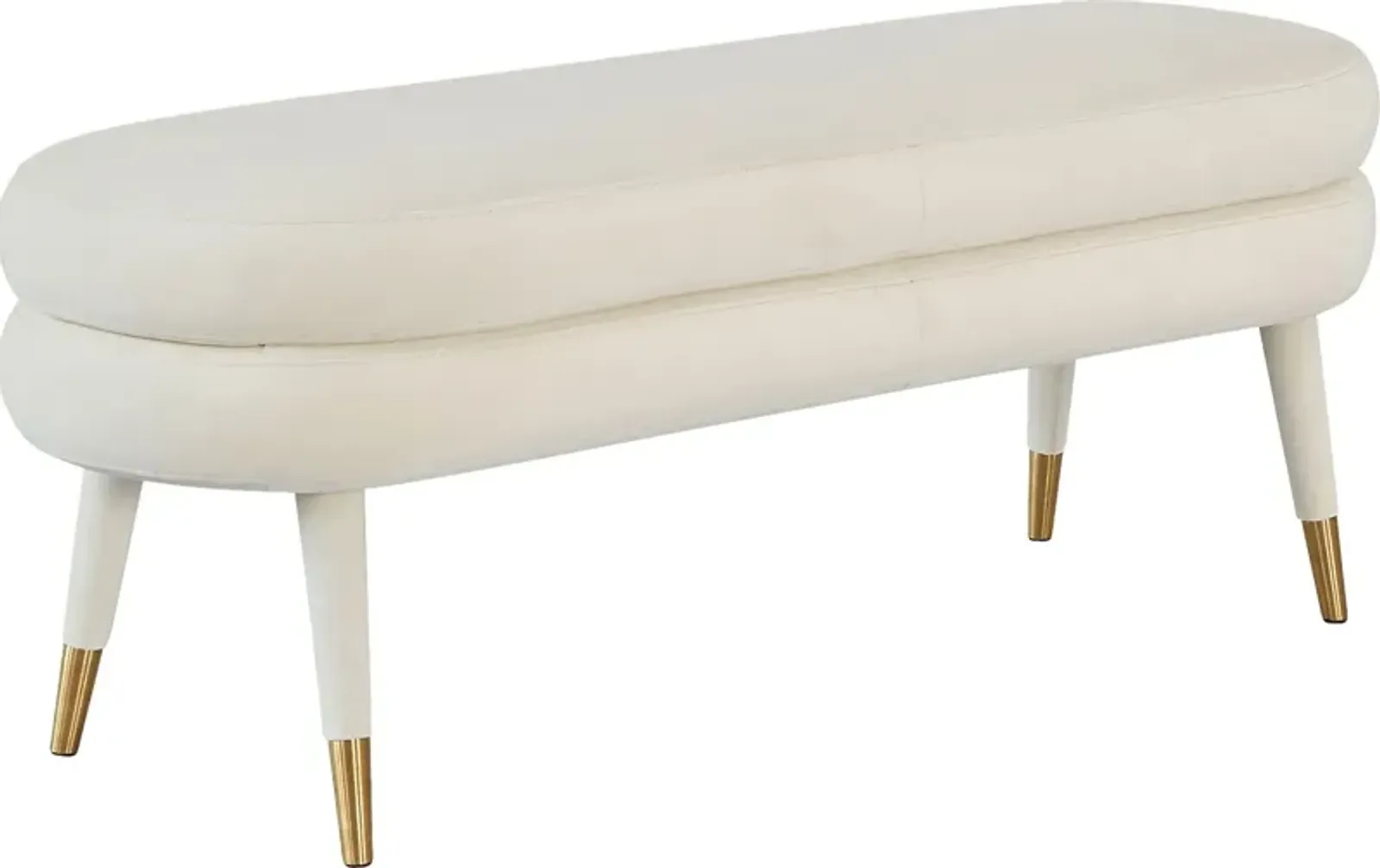 Bellfort Cream Accent Bench