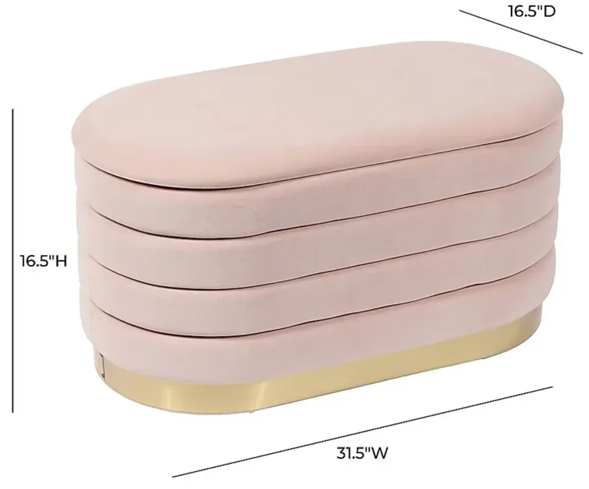 Moyra Blush Storage Bench