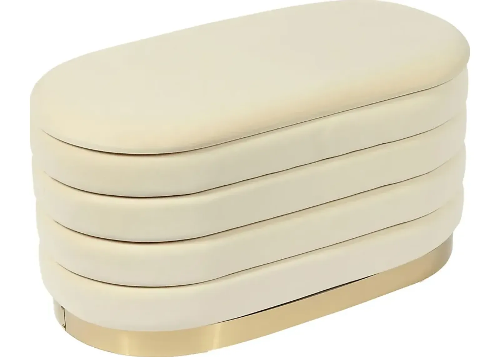 Moyra Cream Storage Bench