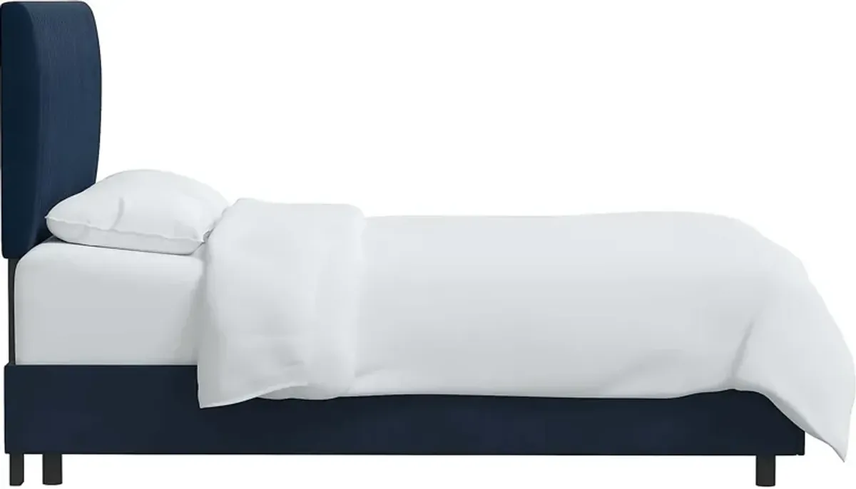 Norlana Dark Blue King Bed