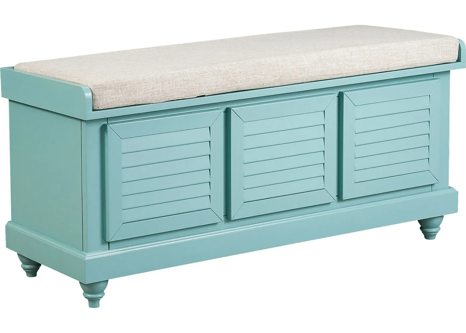 Fourwood Teal Storage Bench