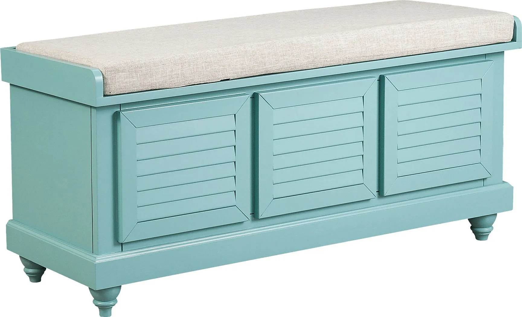 Fourwood Teal Storage Bench