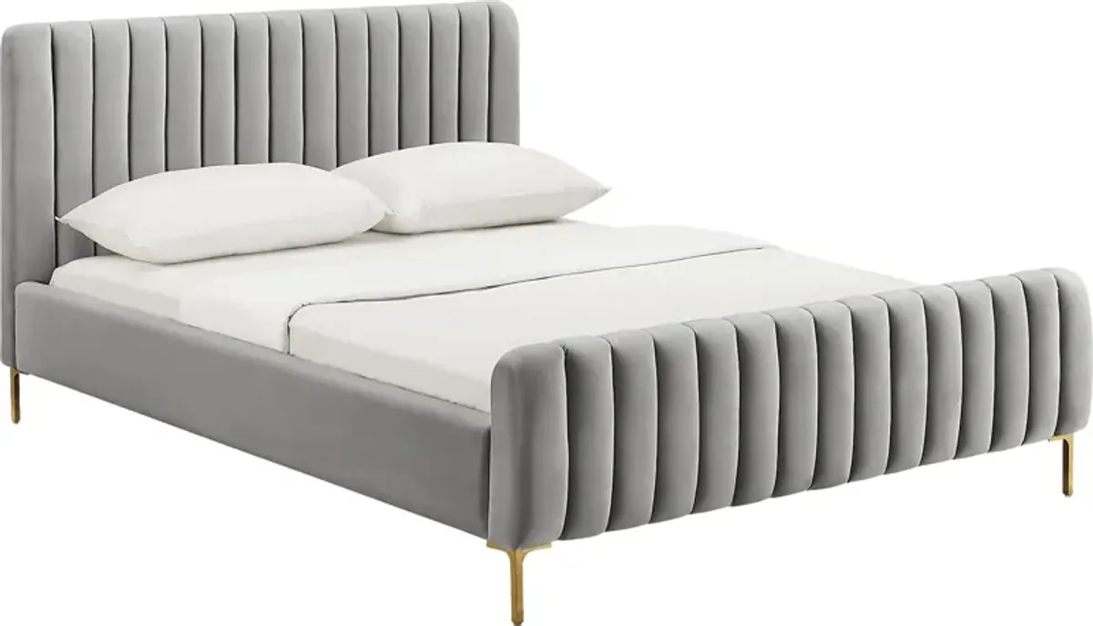 Beineke Gray King Bed