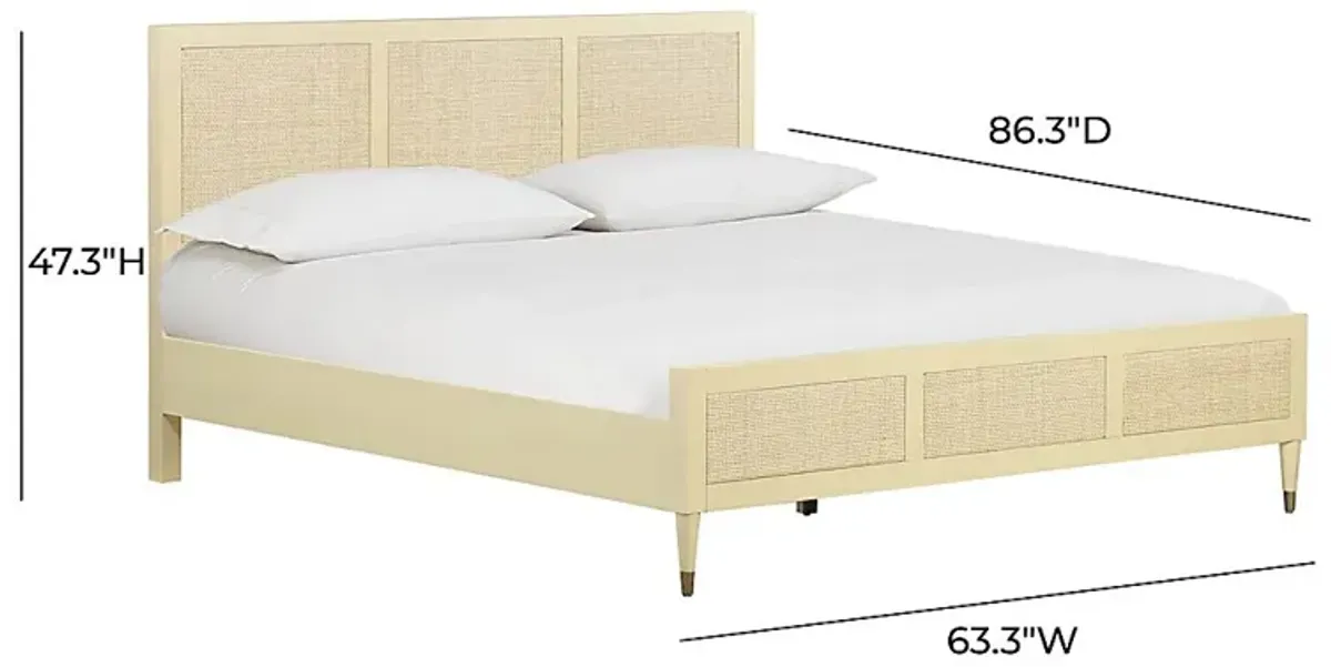 Canalers Beige King Bed