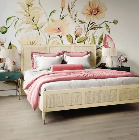 Canalers Beige King Bed