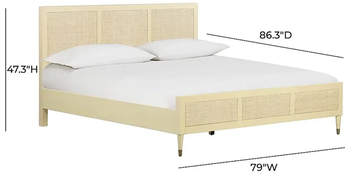 Canalers Beige King Bed