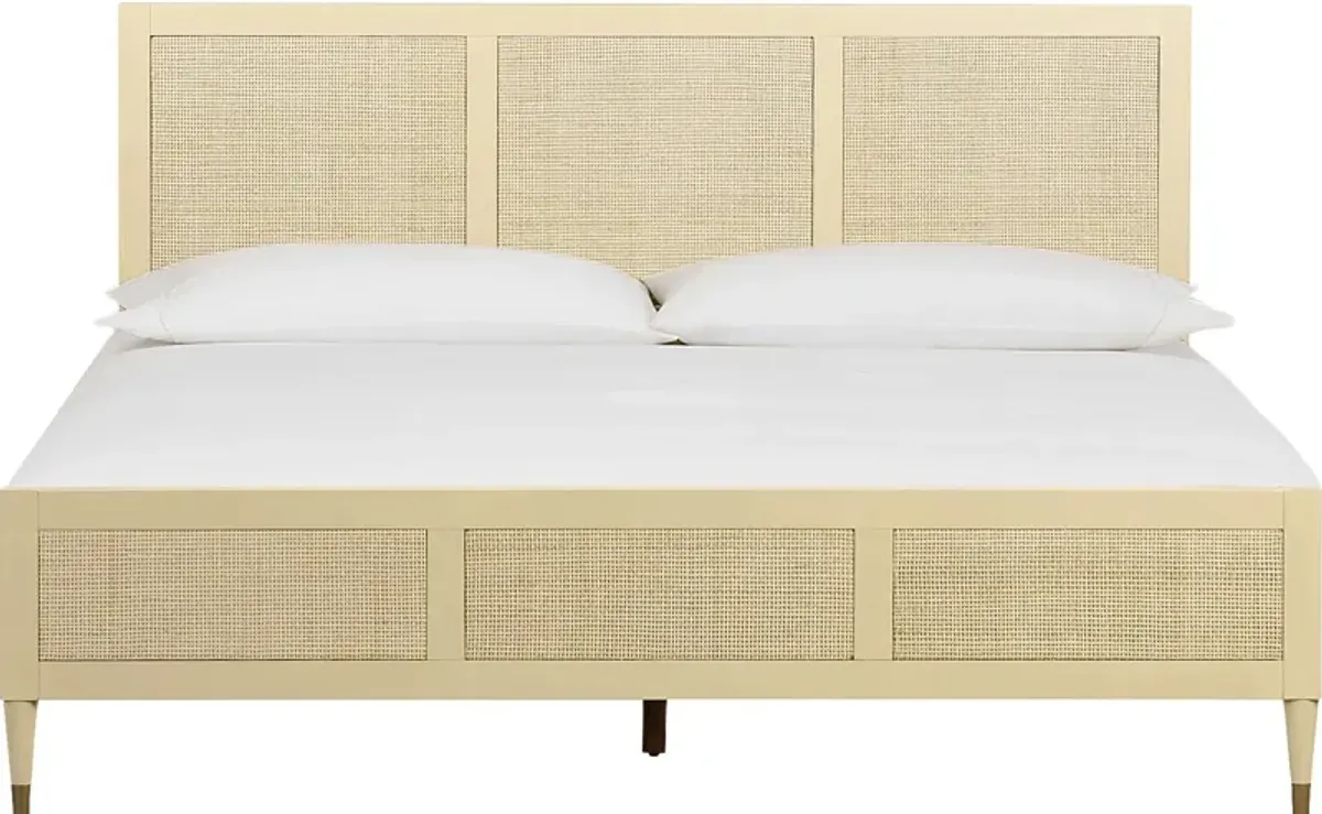 Canalers Beige King Bed