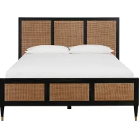 Canalers Black King Bed