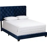 Panola Blue King Bed