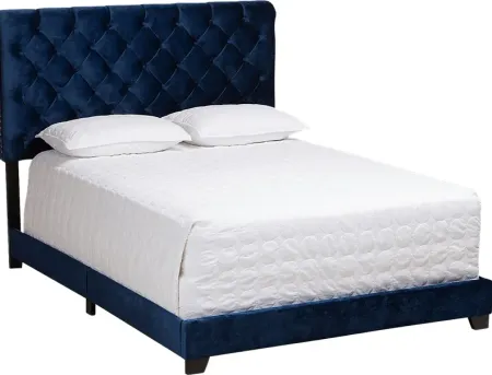 Panola Blue King Bed