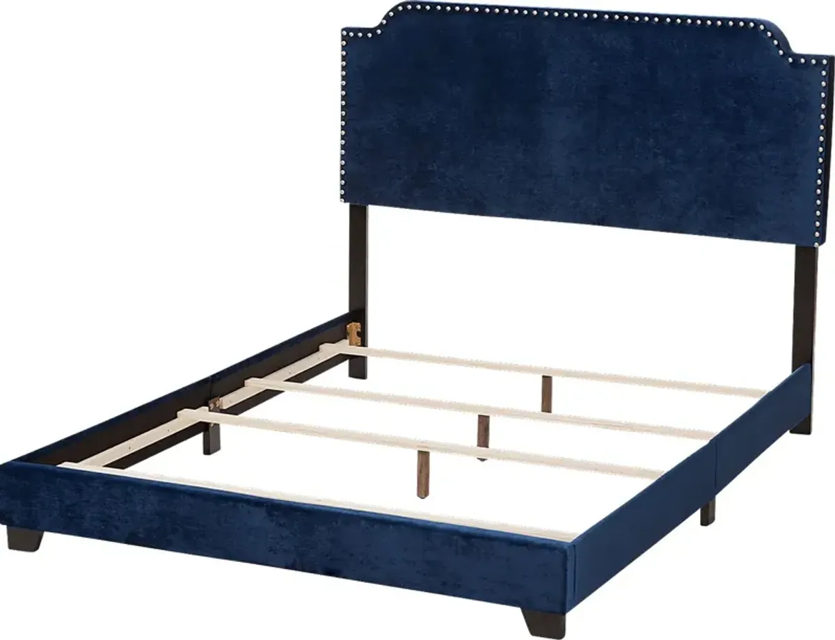 Skylyn Blue King Bed