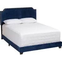 Skylyn Blue King Bed