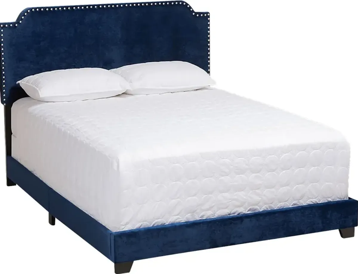 Skylyn Blue King Bed