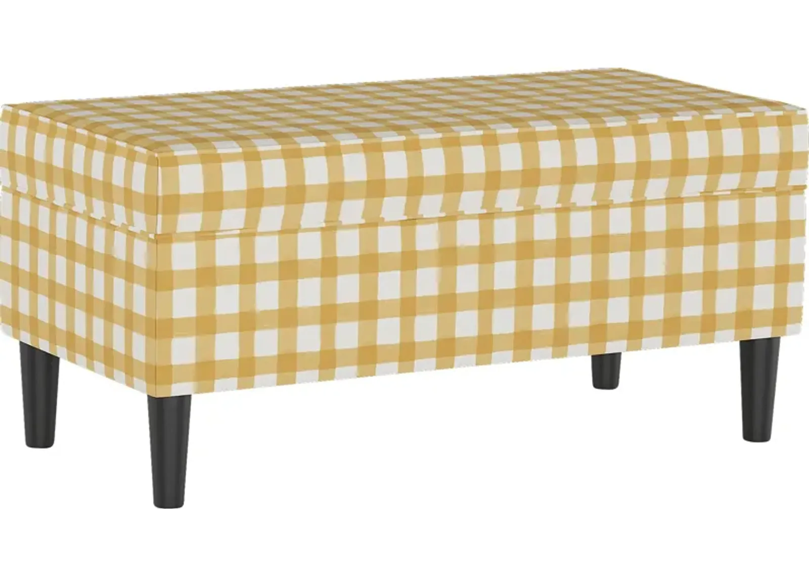 Cottage Charm Yellow Storage Bench