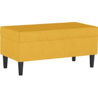 Sweet Plains Yellow Storage Bench