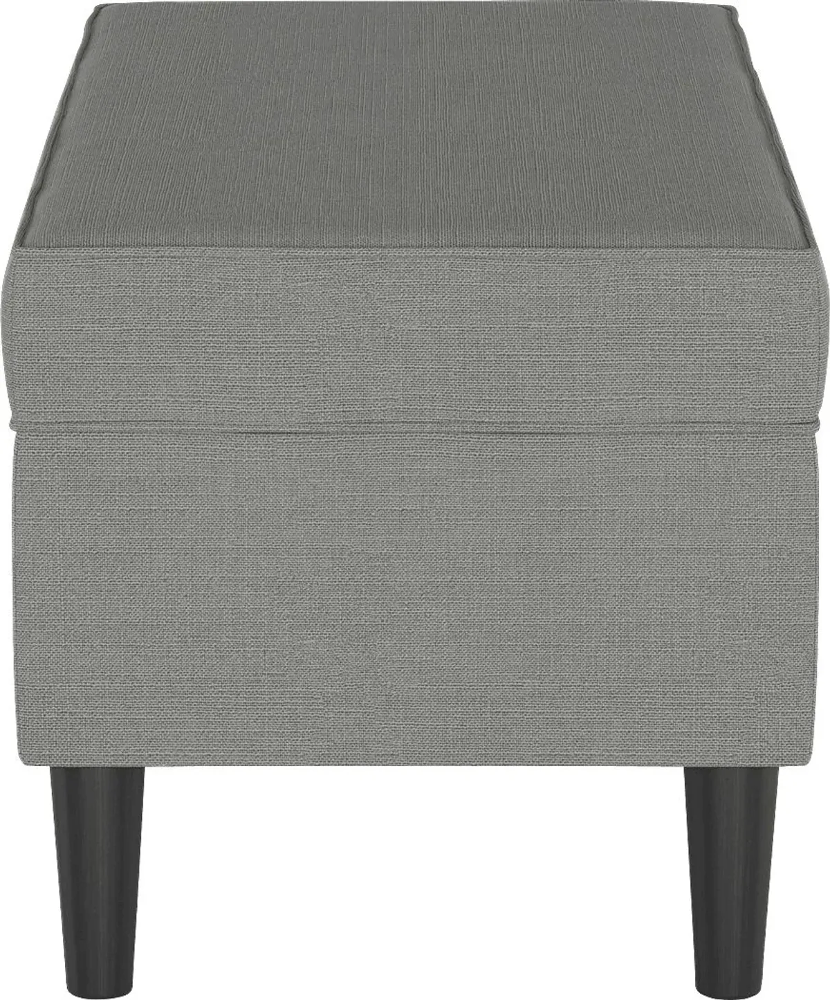 Creamy Hues Gray Storage Bench