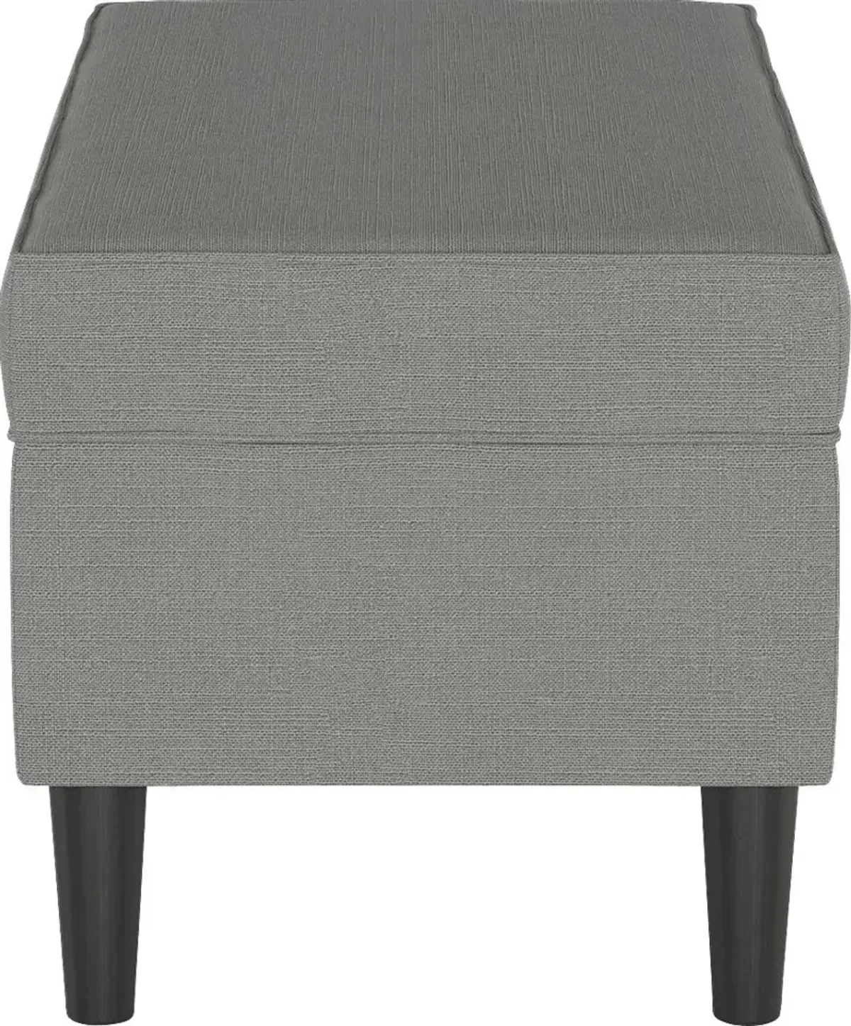 Creamy Hues Gray Storage Bench