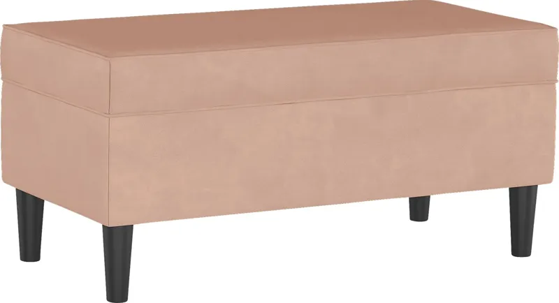 Creamy Hues Pink Storage Bench
