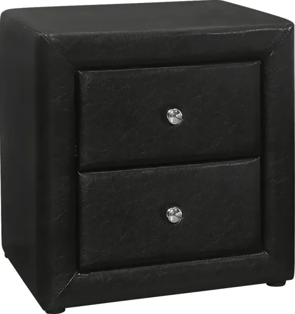 Stomner Black Nightstand